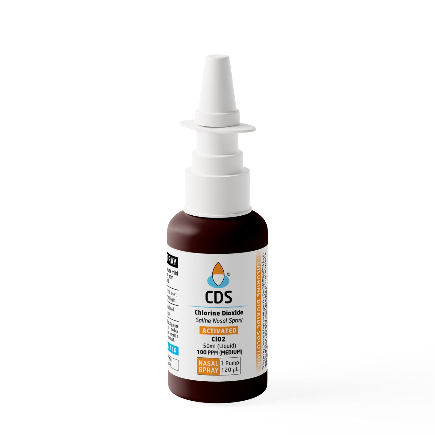 50ml Glass Bottle CDS Saline Nasal Spray