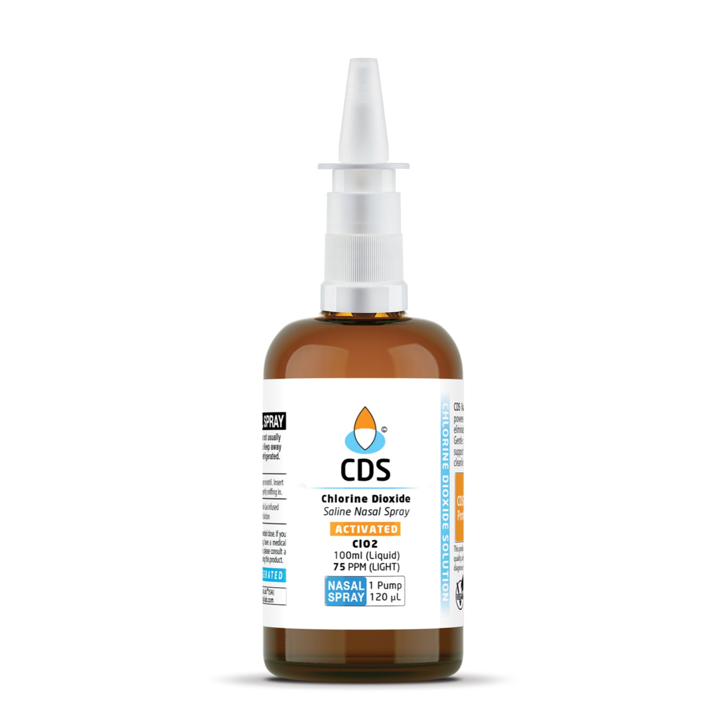 100ml Glass Bottle CDS Saline Nasal Spray