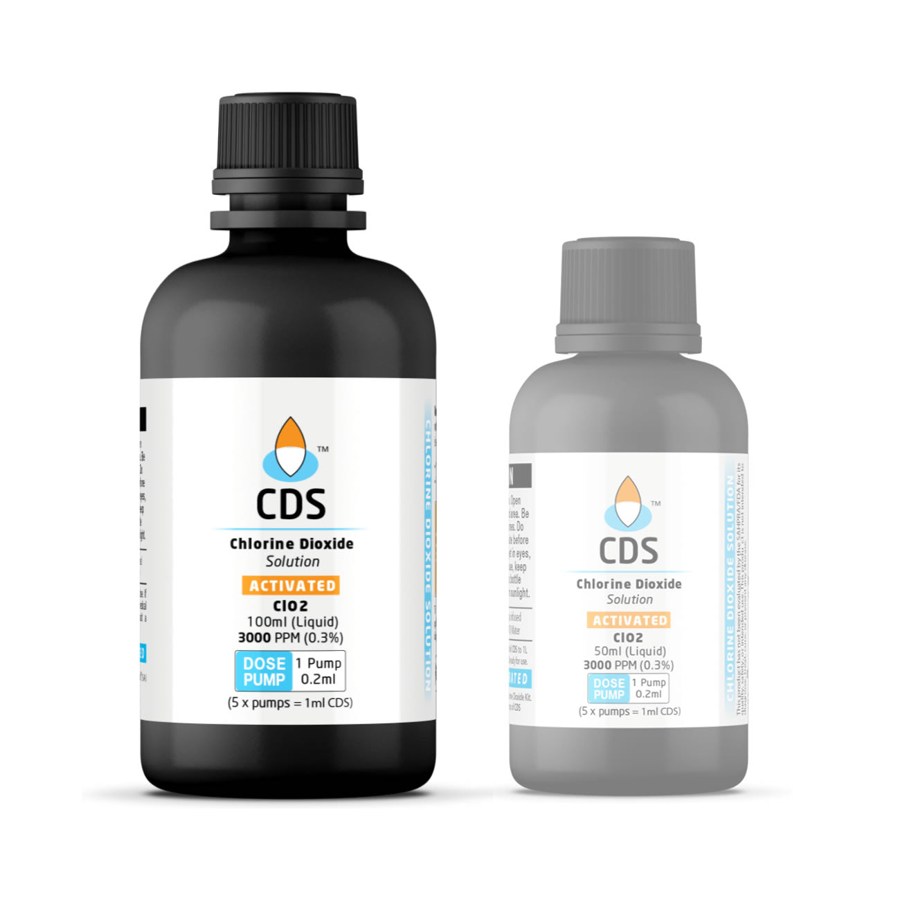 100ml Chlorine Dioxide Solution w/Dose-Pump (CDS)(Miracle Mineral Solution)